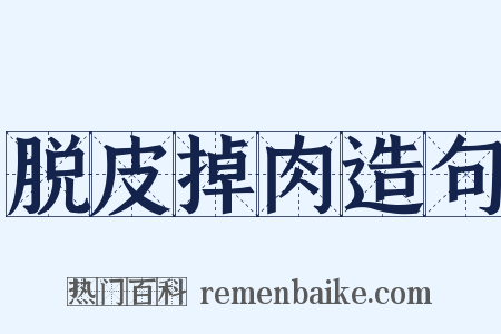 脱皮掉肉造句是什么意思的图片